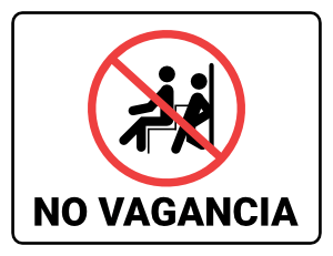 Spanish No Loitering Sign