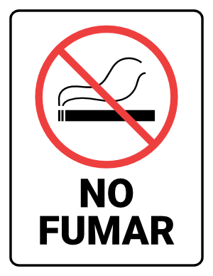 Spanish No Smoking Sign