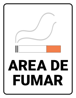 Spanish Smoking Area Sign