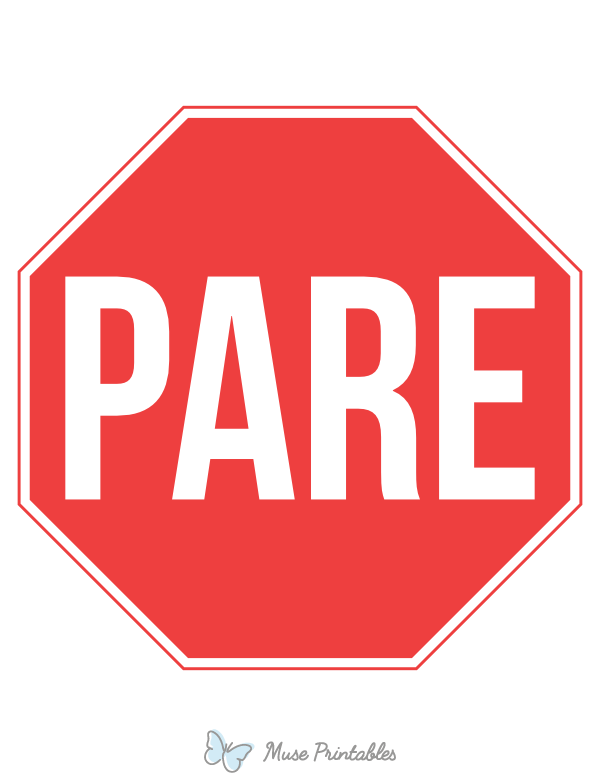 Spanish Stop Sign