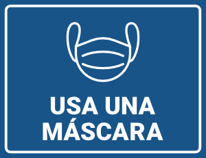 Spanish Wear a Mask Sign