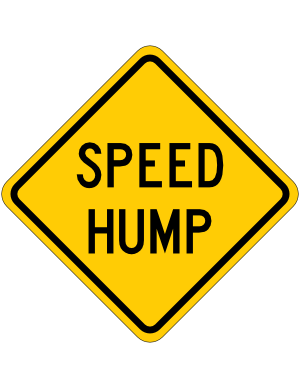 Speed Hump Sign