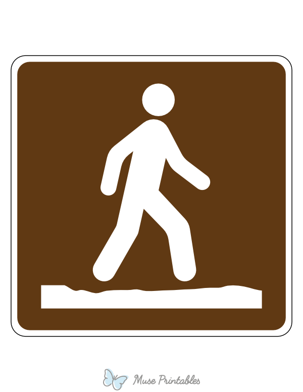 Stay on Trail Campground Sign