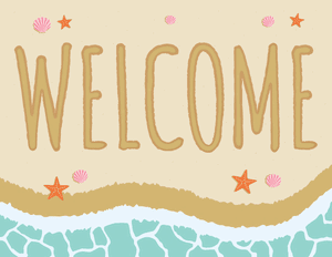 Summer Welcome Sign