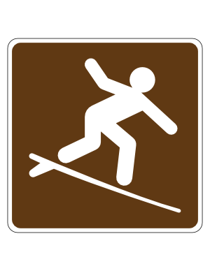 Surfing Campground Sign