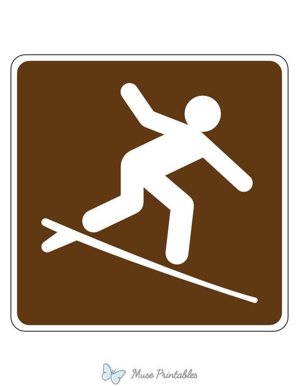 Surfing Campground Sign
