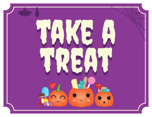 Take a Treat Halloween Sign