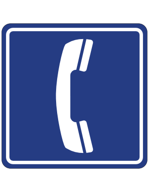 Telephone Service Sign