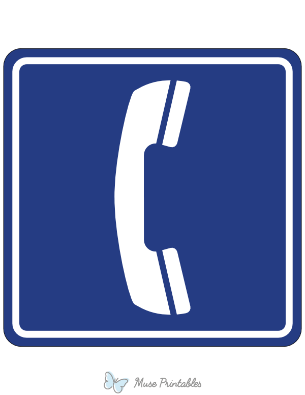 Telephone Service Sign