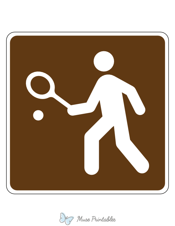 Tennis Campground Sign