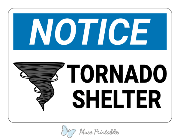 Tornado Shelter Symbol