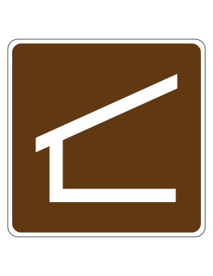 Trail Shelter Campground Sign