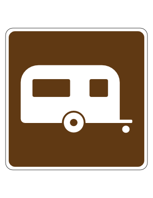 Trailer Site Campground Sign
