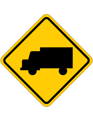 Truck Crossing Sign