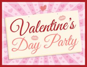 Valentine's Day Party Sign