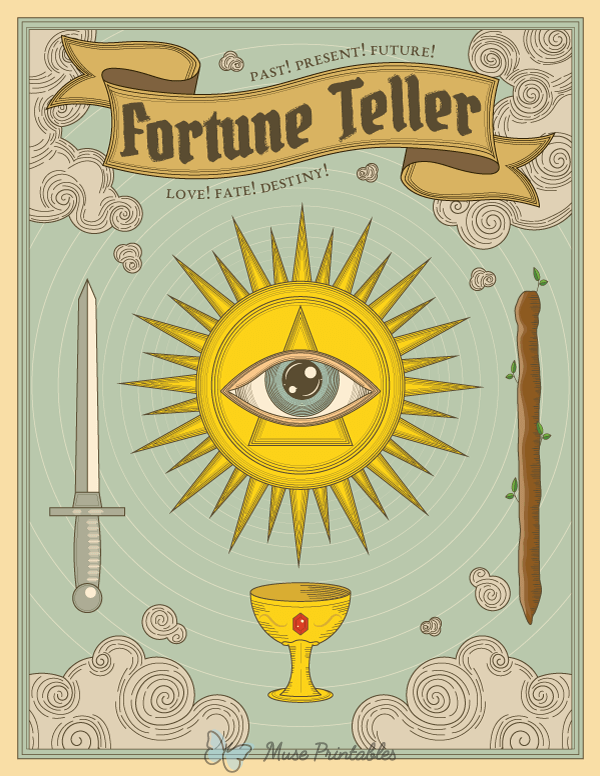 Vintage Fortune Teller Sign