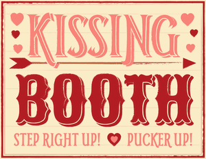 Vintage Kissing Booth Sign