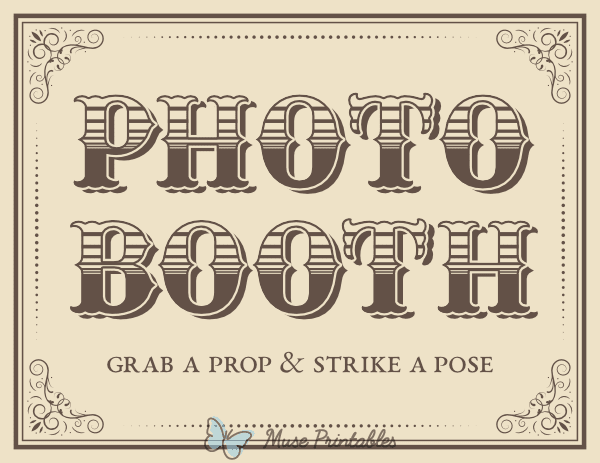 Vintage Photo Booth Sign