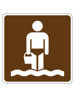 Wading Campground Sign
