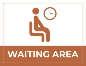 Waiting Area Sign