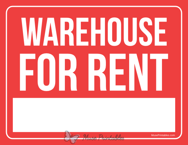Warehouse For Rent Sign