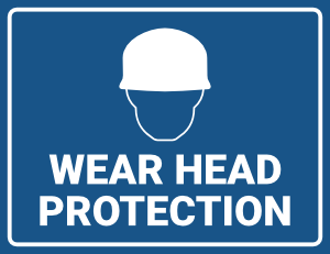 Wear Head Protection Sign