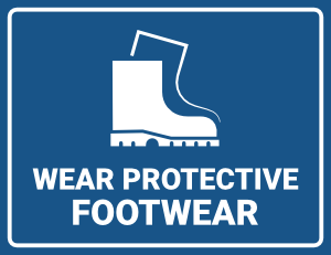 Wear Protective Footwear Sign