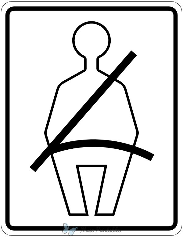 Wear Seat Belt Sign