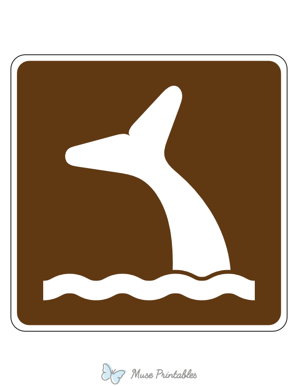 Whale Viewing Campground Sign