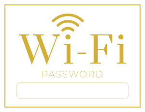 Wifi Password Sign
