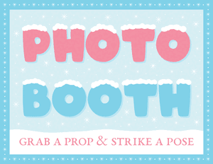 Winter Photo Booth Sign