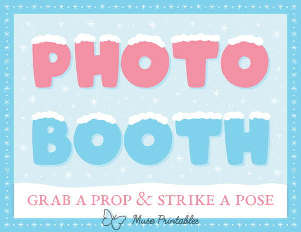 Winter Photo Booth Sign