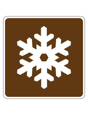 Winter Recreational Area Campground Sign