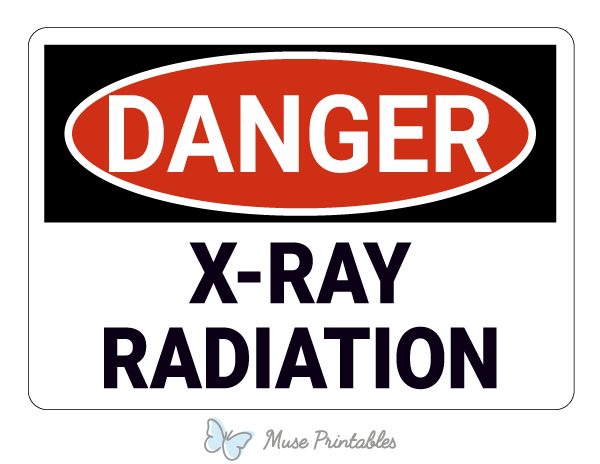 X Ray Radiation Danger Sign