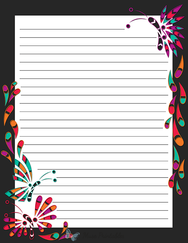 Abstract Butterfly Stationery