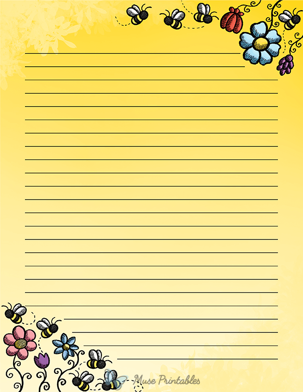 Bee Doodle Stationery