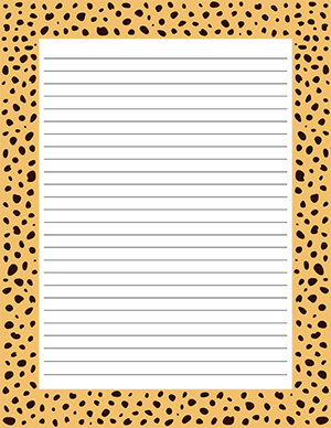 Cheetah Print Stationery
