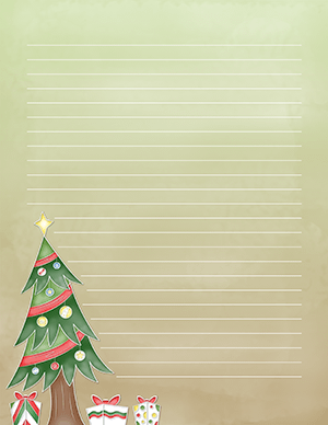 Christmas Tree Stationery