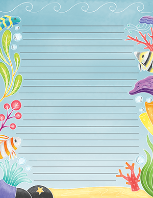 Coral Reef Stationery