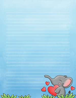 Cute Elephant Stationery