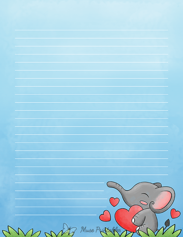Cute Elephant Stationery