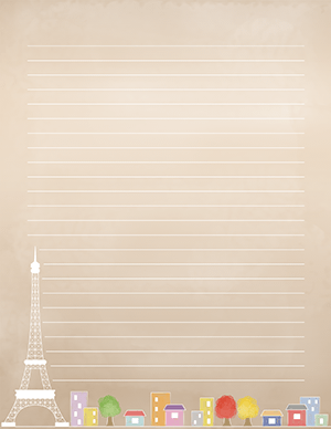 Eiffel Tower Stationery