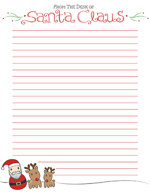 From the Desk of Santa Claus Stationery