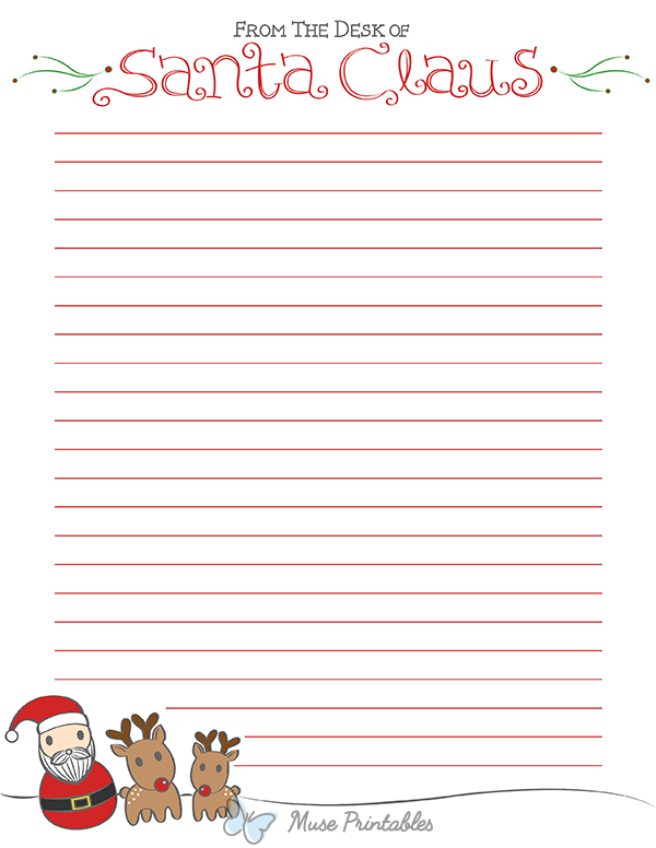 From the Desk of Santa Claus Stationery