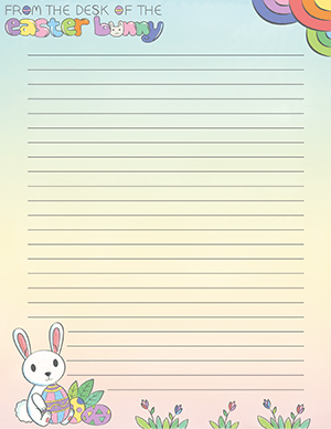 From the Desk of The Easter Bunny Stationery
