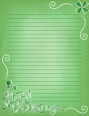 Happy Saint Patricks Day Stationery