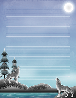 Howling Wolf Stationery