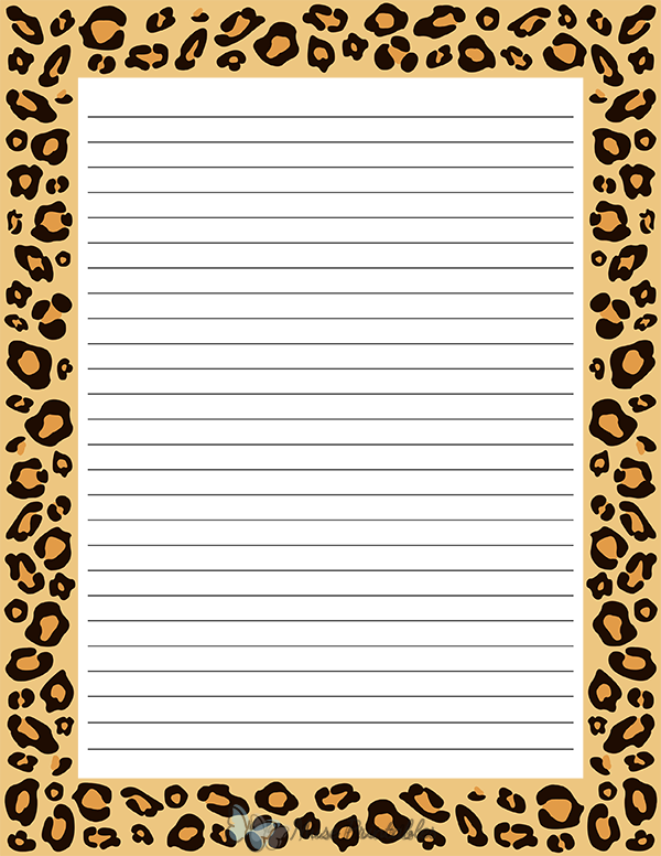 Leopard Print Stationery