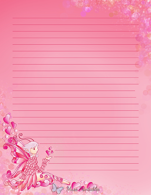 Pink Fairy Stationery