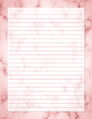 Pink Marble Stationery